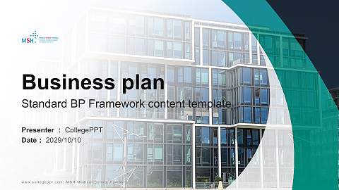 MSH Medical School Hamburg Competition/Entrepreneurship Contest PPT Template