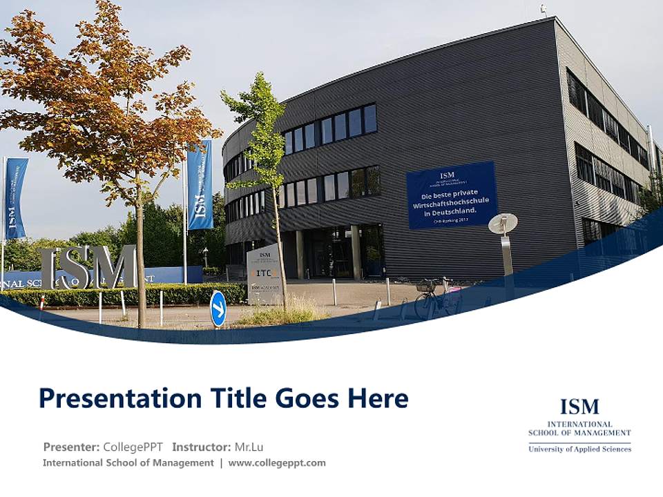 International School of Management Course/Courseware Creation PPT Template4:3 ratio PPT effect preview image5