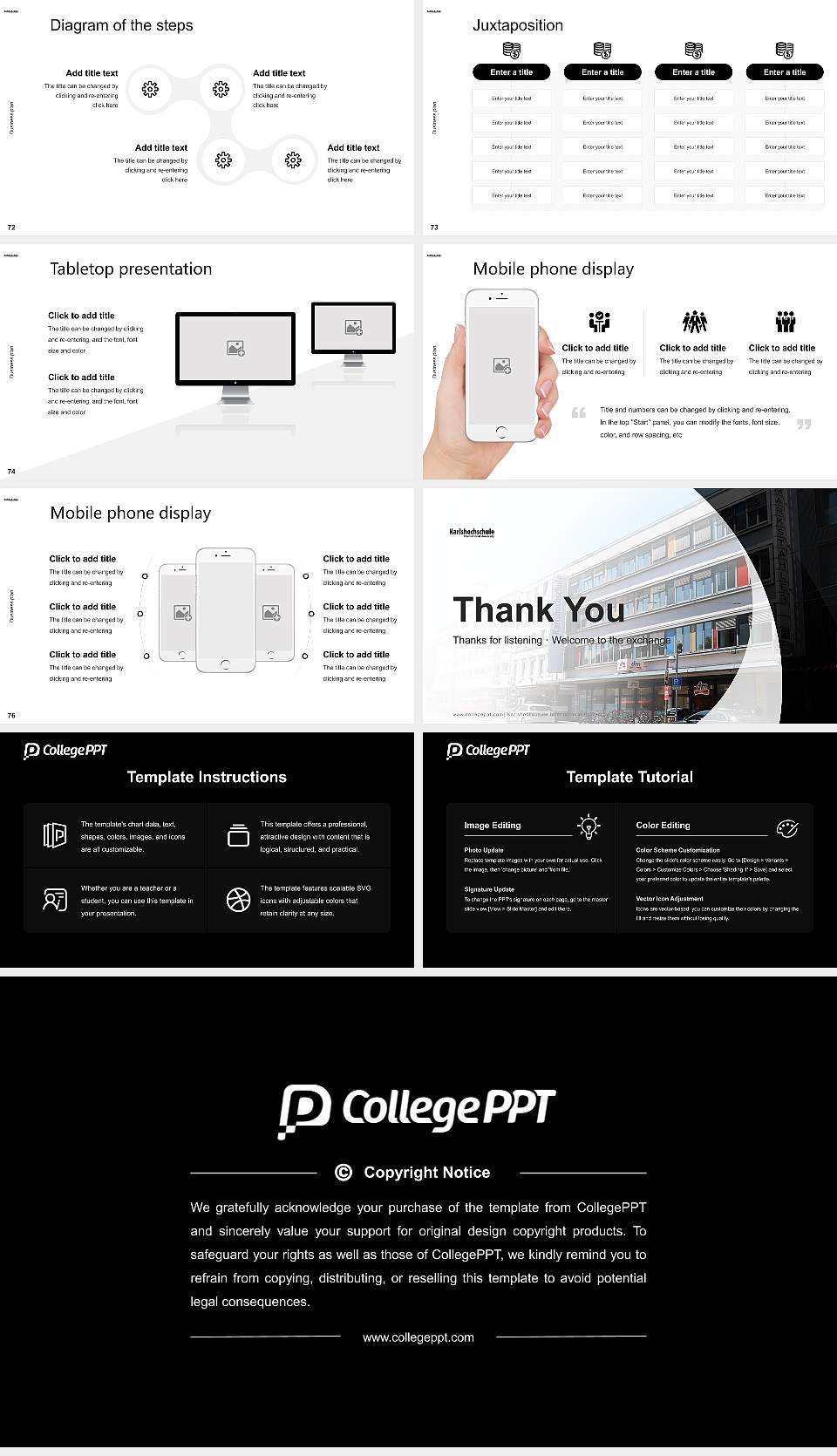 Karlshochschule International University Competition/Entrepreneurship Contest PPT Template16:9 ratio PPT effect preview image9