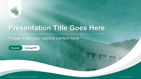 Kaiserslautern University of Applied Sciences Lecture Sharing and Networking Event PPT Template