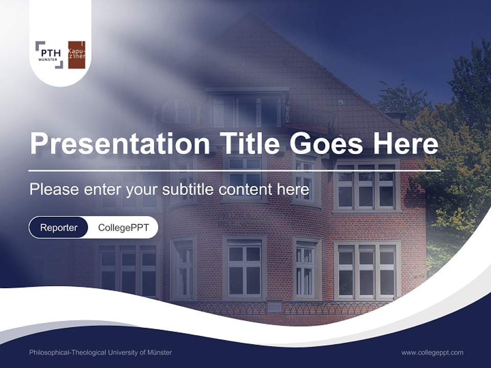 Philosophical-Theological University of Münster Lecture Sharing and Networking Event PPT Template4:3 ratio PPT effect preview image4