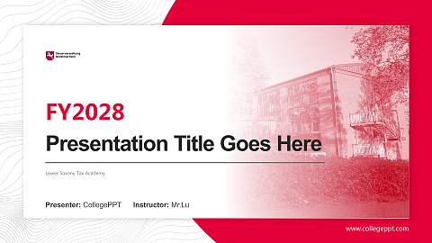 Lower Saxony Tax Academy Academic Presentation/Research Findings Report PPT Template