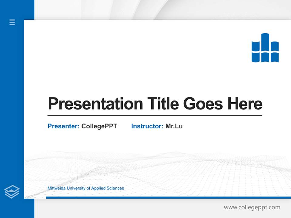 Mittweida University of Applied Sciences Thesis Proposal/Graduation Defense PPT Template4:3 ratio PPT effect preview image5