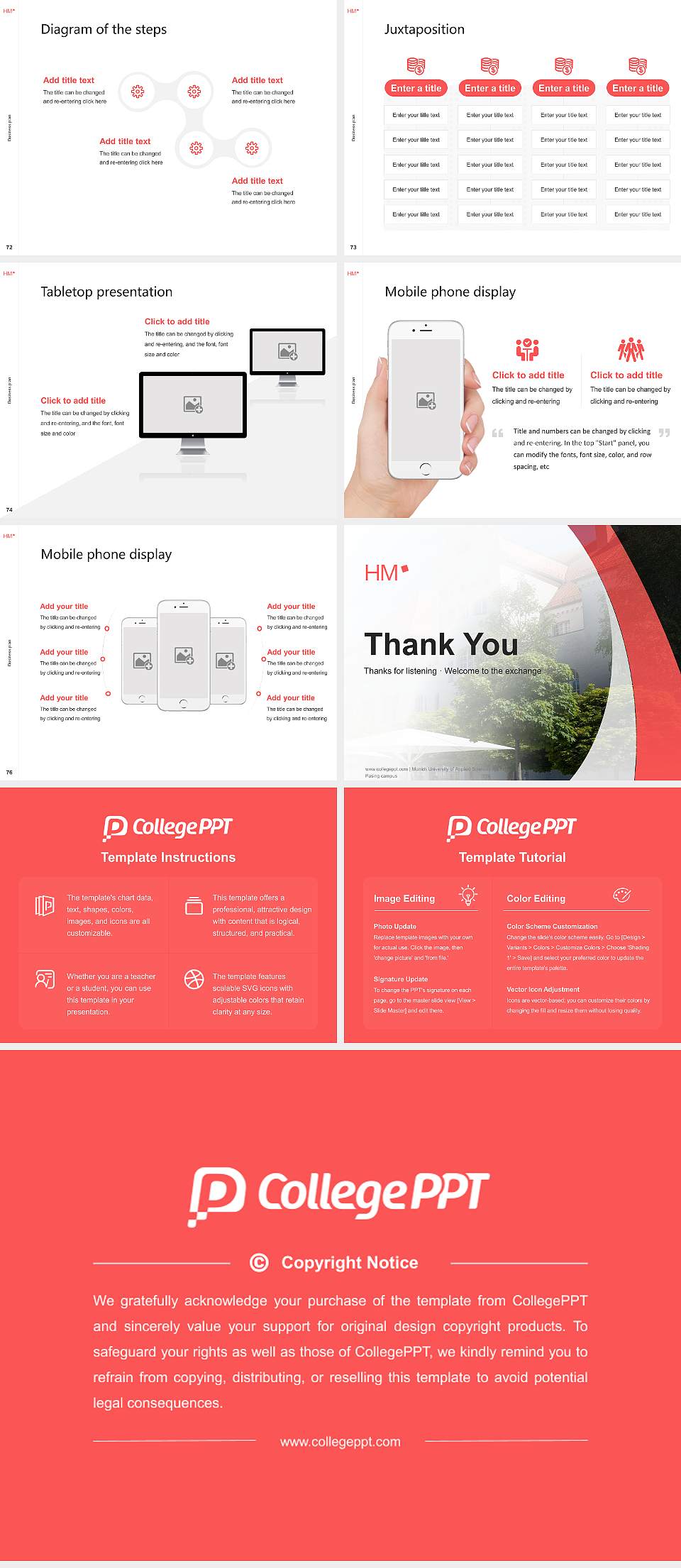 Munich University of Applied Sciences – Pasing campus Competition/Entrepreneurship Contest PPT Template4:3 ratio PPT effect preview image9