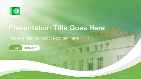 Lübeck Academy of Music Lecture Sharing and Networking Event PPT Template