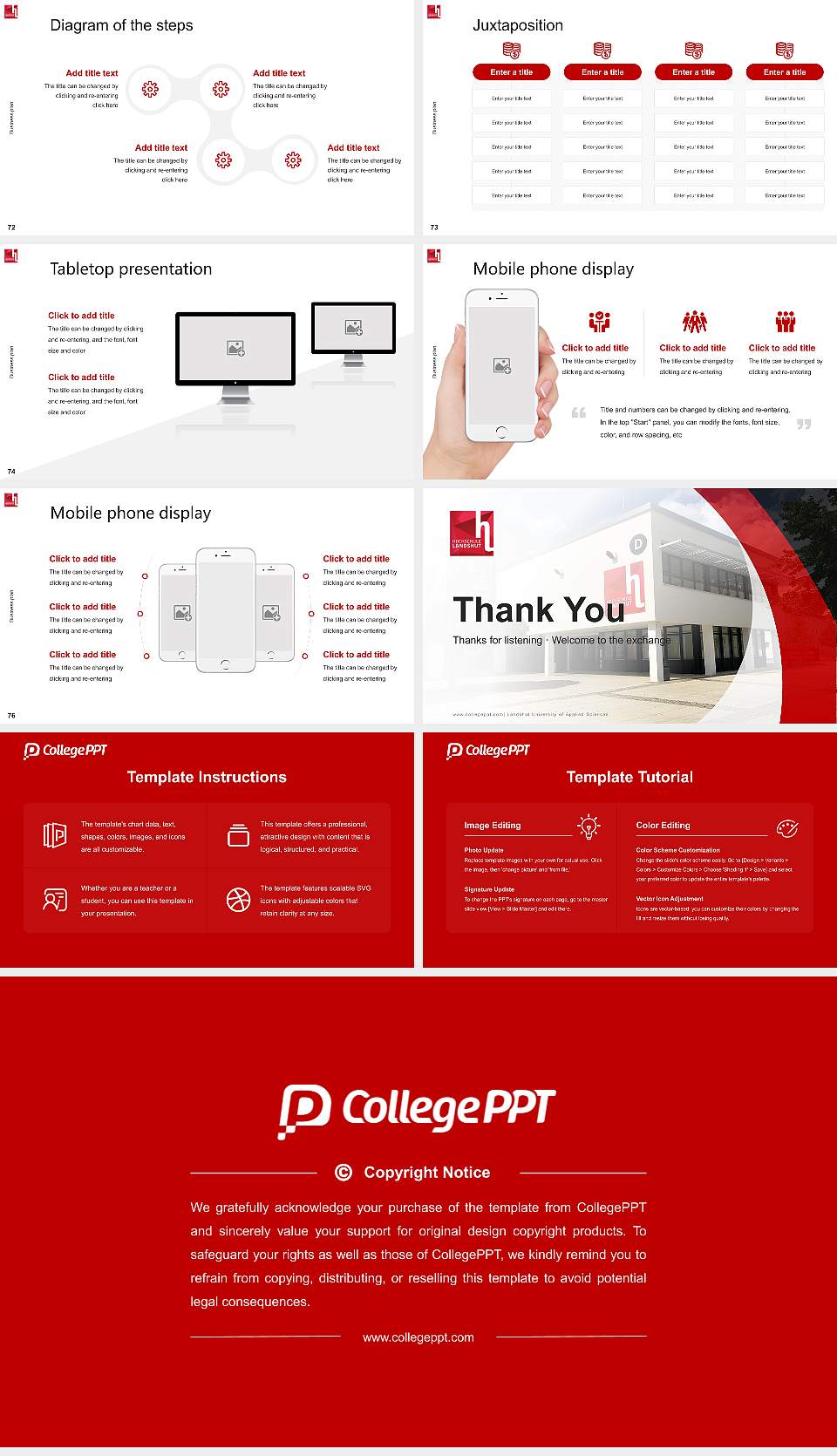 Landshut University of Applied Sciences Competition/Entrepreneurship Contest PPT Template16:9 ratio PPT effect preview image9