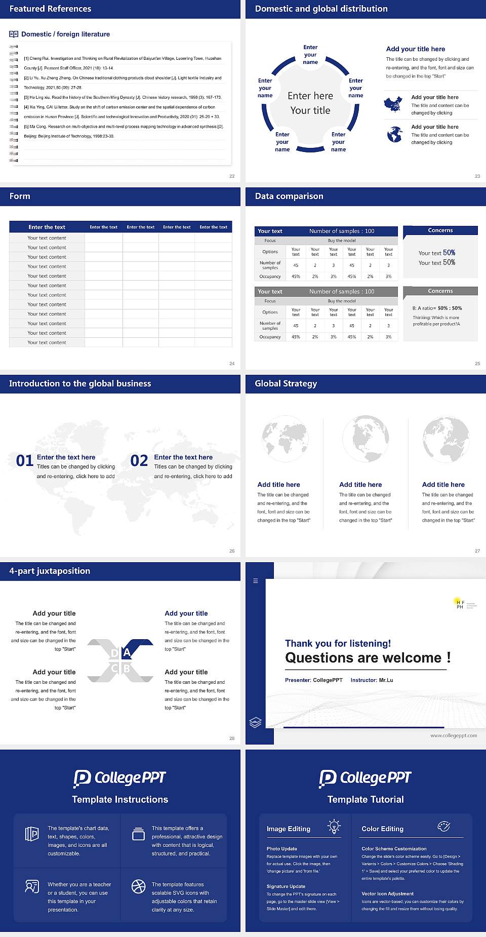 Munich School of Philosophy Thesis Proposal/Graduation Defense PPT Template4:3 ratio PPT effect preview image4