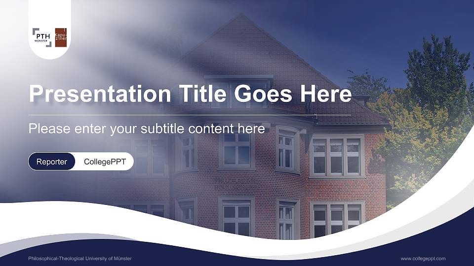 Philosophical-Theological University of Münster Lecture Sharing and Networking Event PPT Template16:9 ratio PPT effect preview image