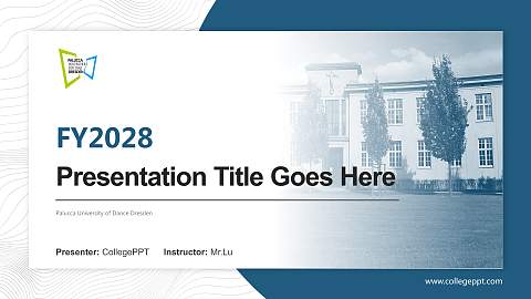 Palucca University of Dance Dresden Academic Presentation/Research Findings Report PPT Template