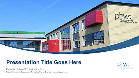 Private University for Business and Technology Vechta_Diepholz Course/Courseware Creation PPT Template