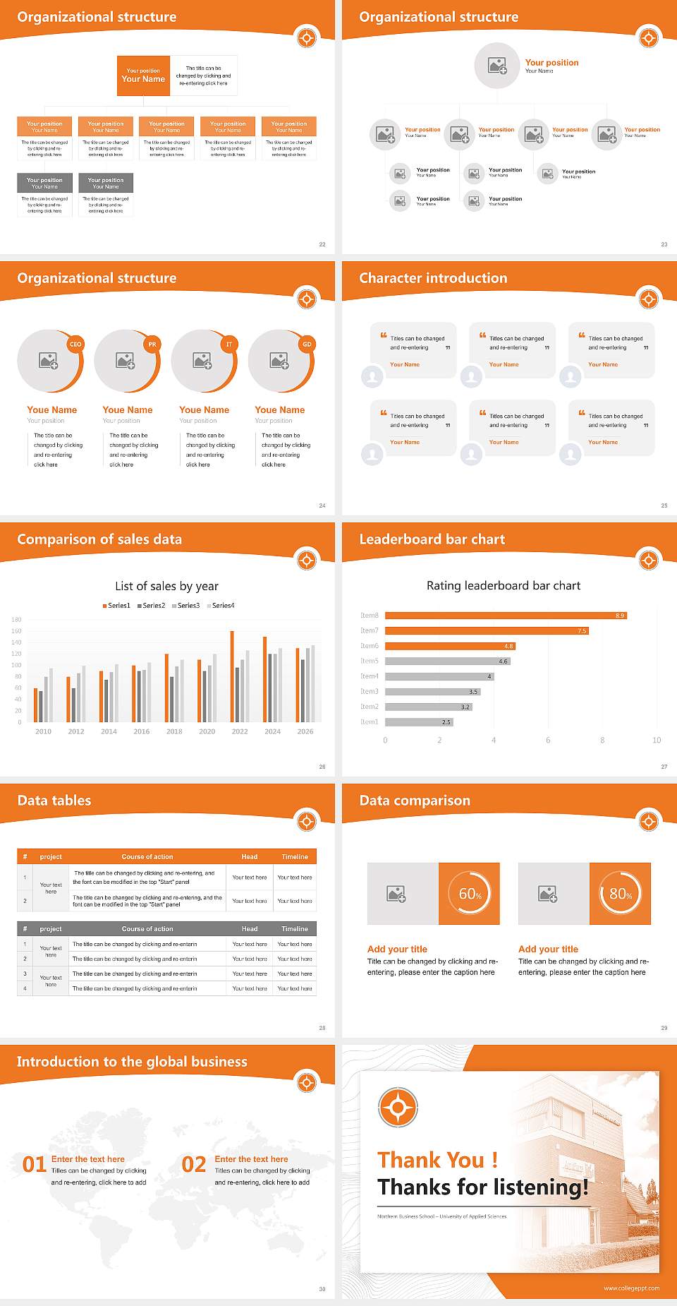 Northern Business School – University of Applied Sciences Academic Presentation/Research Findings Report PPT Template4:3 ratio PPT effect preview image4