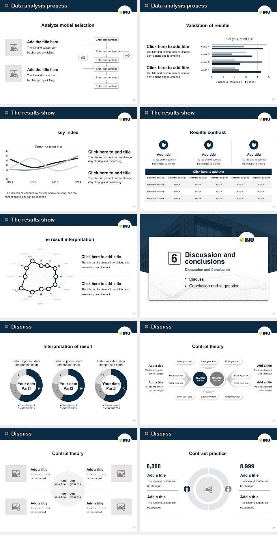 INU – Innovative University of Applied Sciences Graduation Thesis Defense PPT Template4:3 ratio PPT effect preview image5