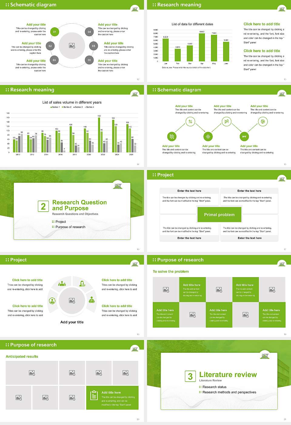 IST University of Management Graduation Thesis Defense PPT Template16:9 ratio PPT effect preview image3