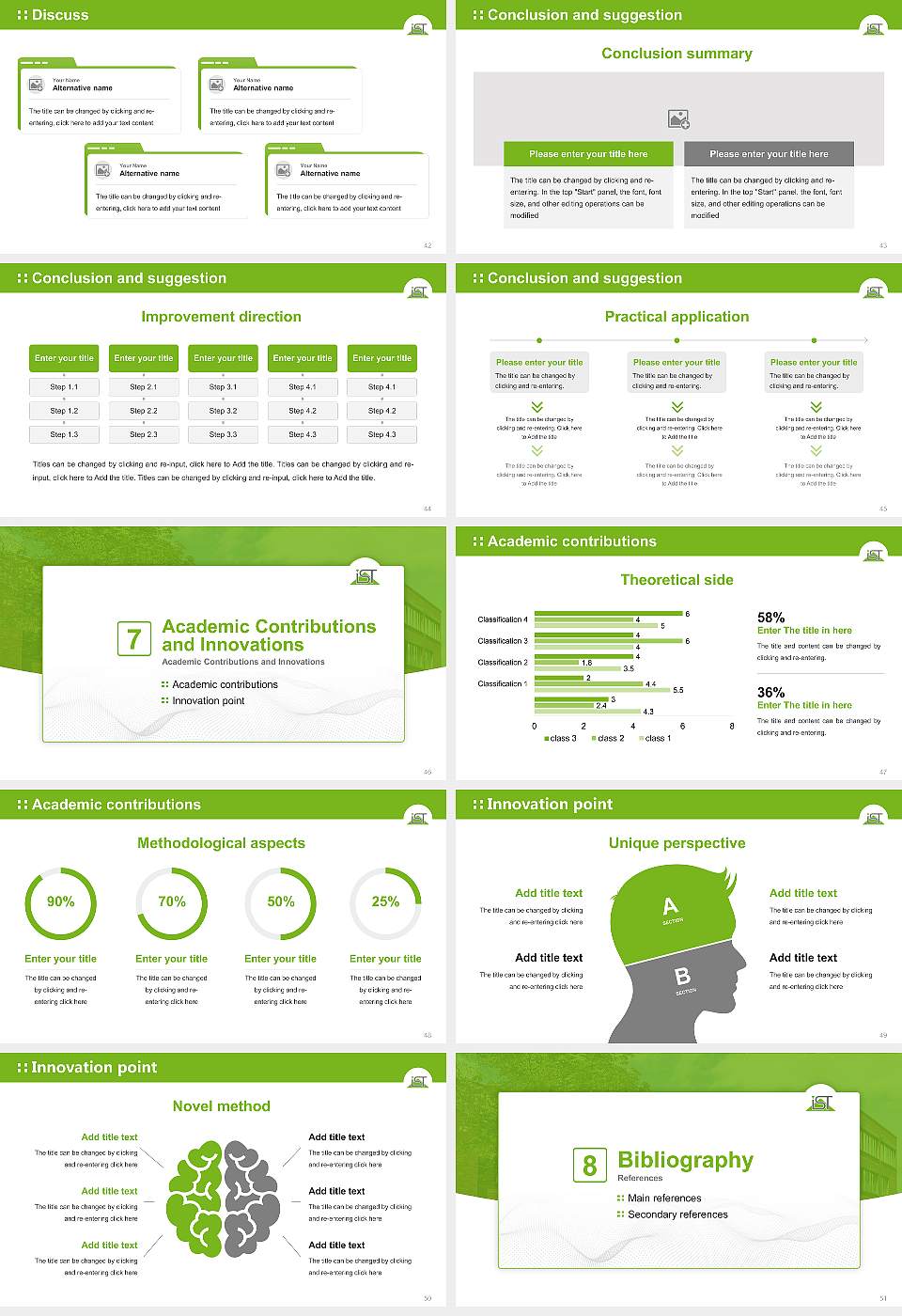 IST University of Management Graduation Thesis Defense PPT Template16:9 ratio PPT effect preview image6