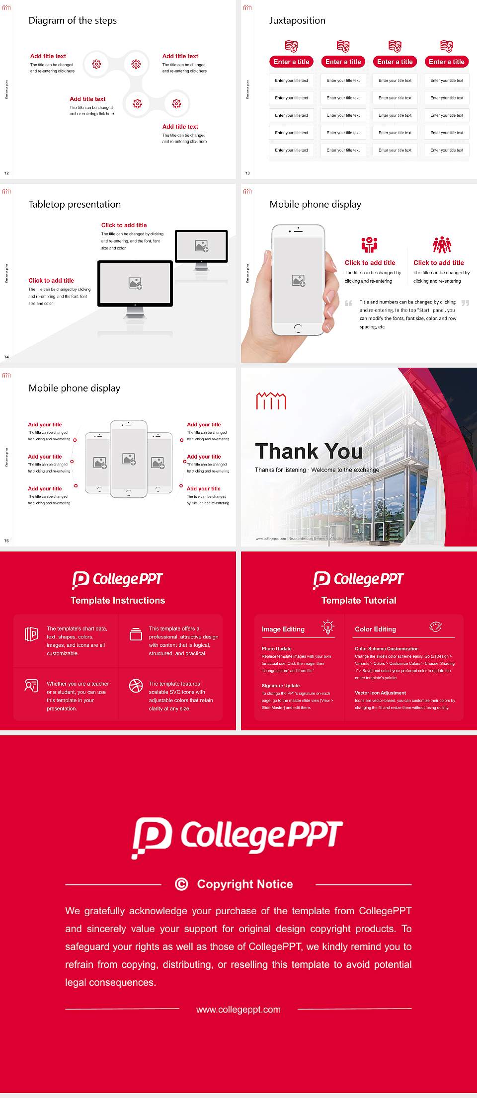 Neubrandenburg University of Applied Sciences Competition/Entrepreneurship Contest PPT Template4:3 ratio PPT effect preview image9