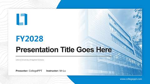 Leibniz University of Applied Sciences Academic Presentation/Research Findings Report PPT Template