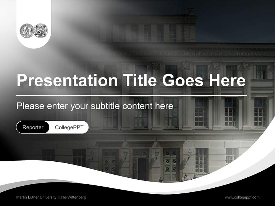 Martin Luther University Halle-Wittenberg Lecture Sharing and Networking Event PPT Template4:3 ratio PPT effect preview image4