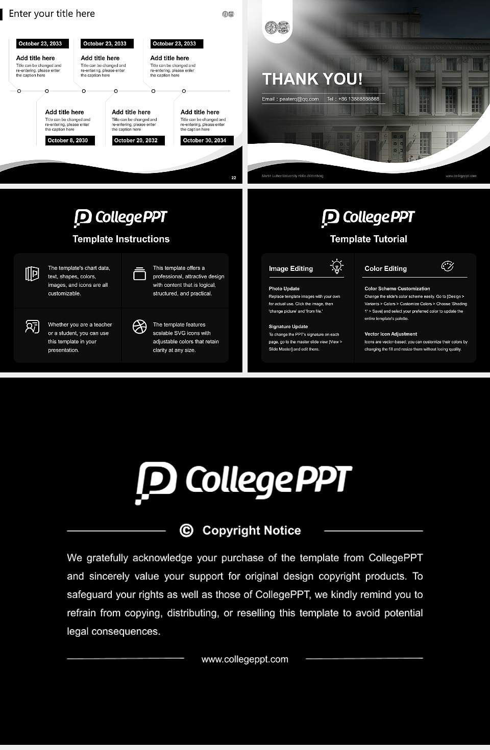 Martin Luther University Halle-Wittenberg Lecture Sharing and Networking Event PPT Template4:3 ratio PPT effect preview image4