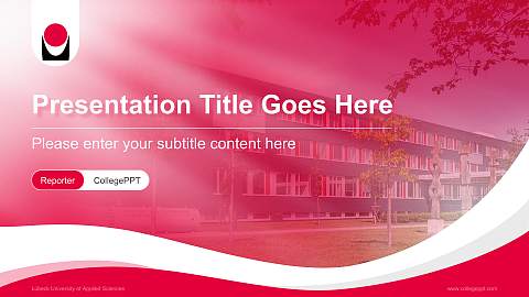 Lübeck University of Applied Sciences Lecture Sharing and Networking Event PPT Template