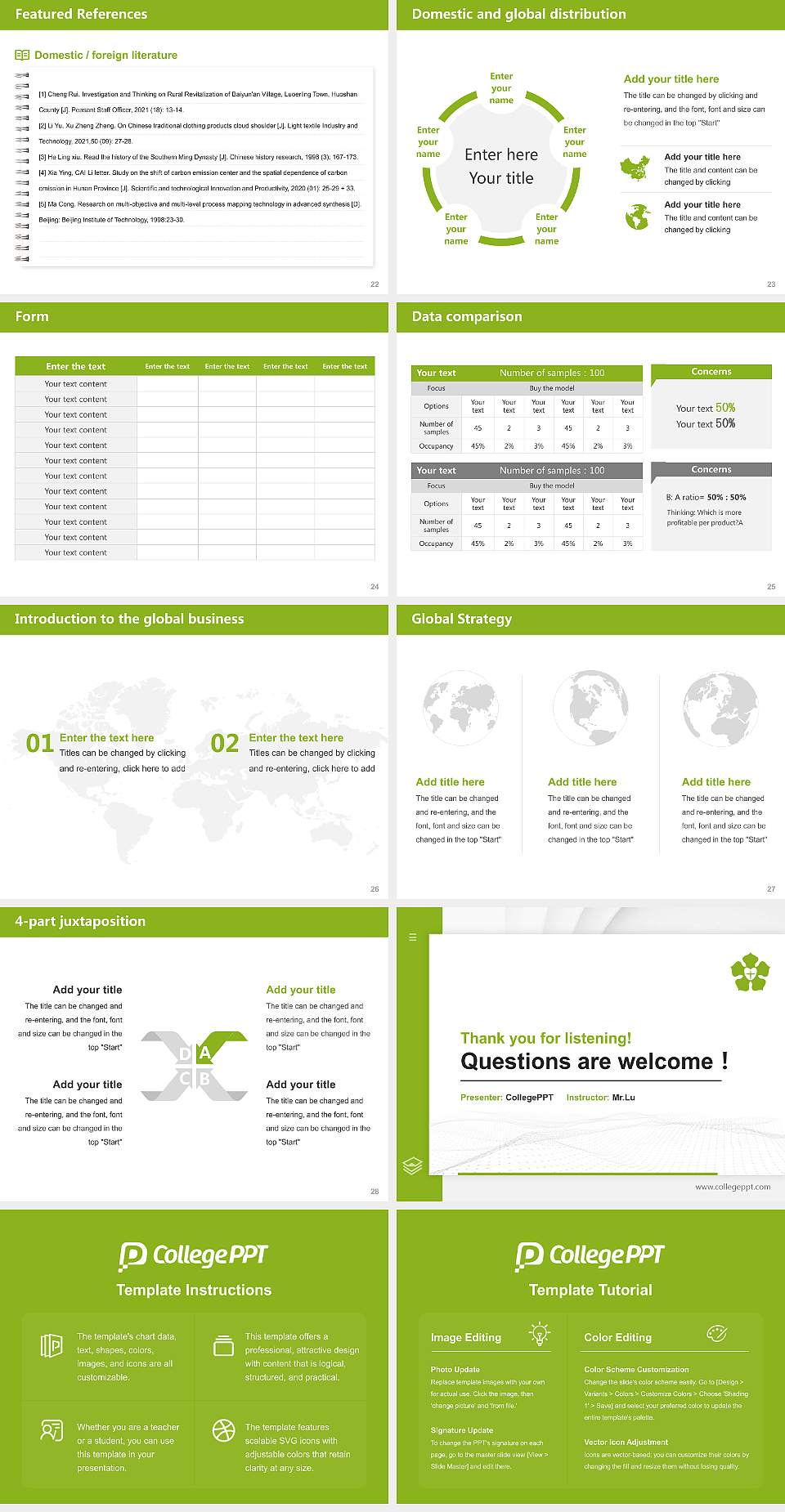 Lutheran Theological University Oberursel Thesis Proposal/Graduation Defense PPT Template4:3 ratio PPT effect preview image4