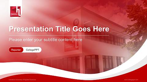 Landshut University of Applied Sciences Lecture Sharing and Networking Event PPT Template