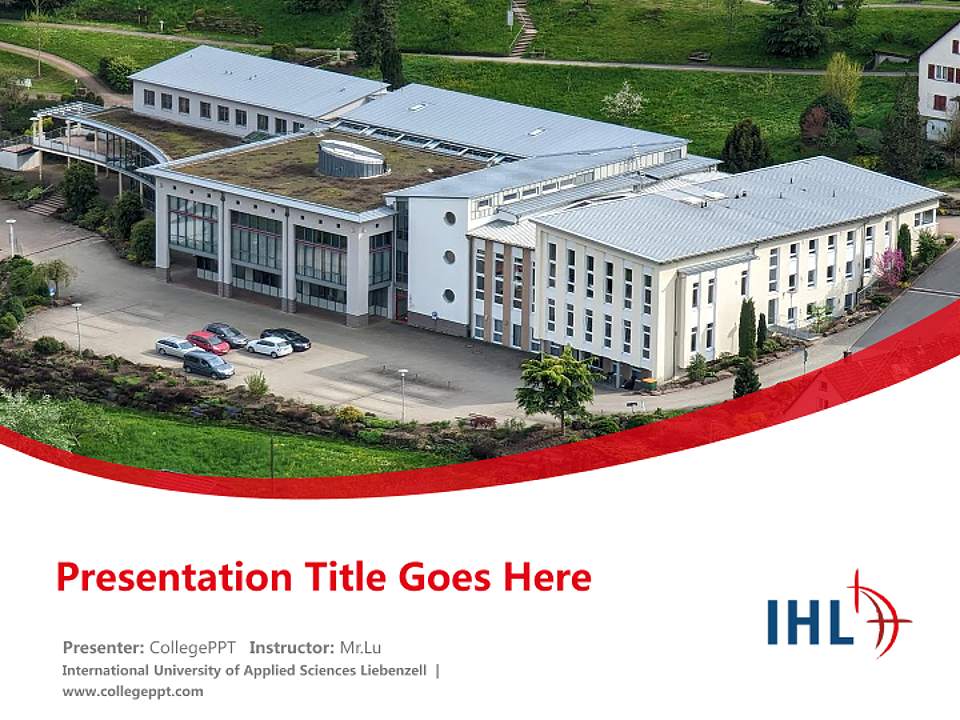 International University of Applied Sciences Liebenzell Course/Courseware Creation PPT Template4:3 ratio PPT effect preview image5