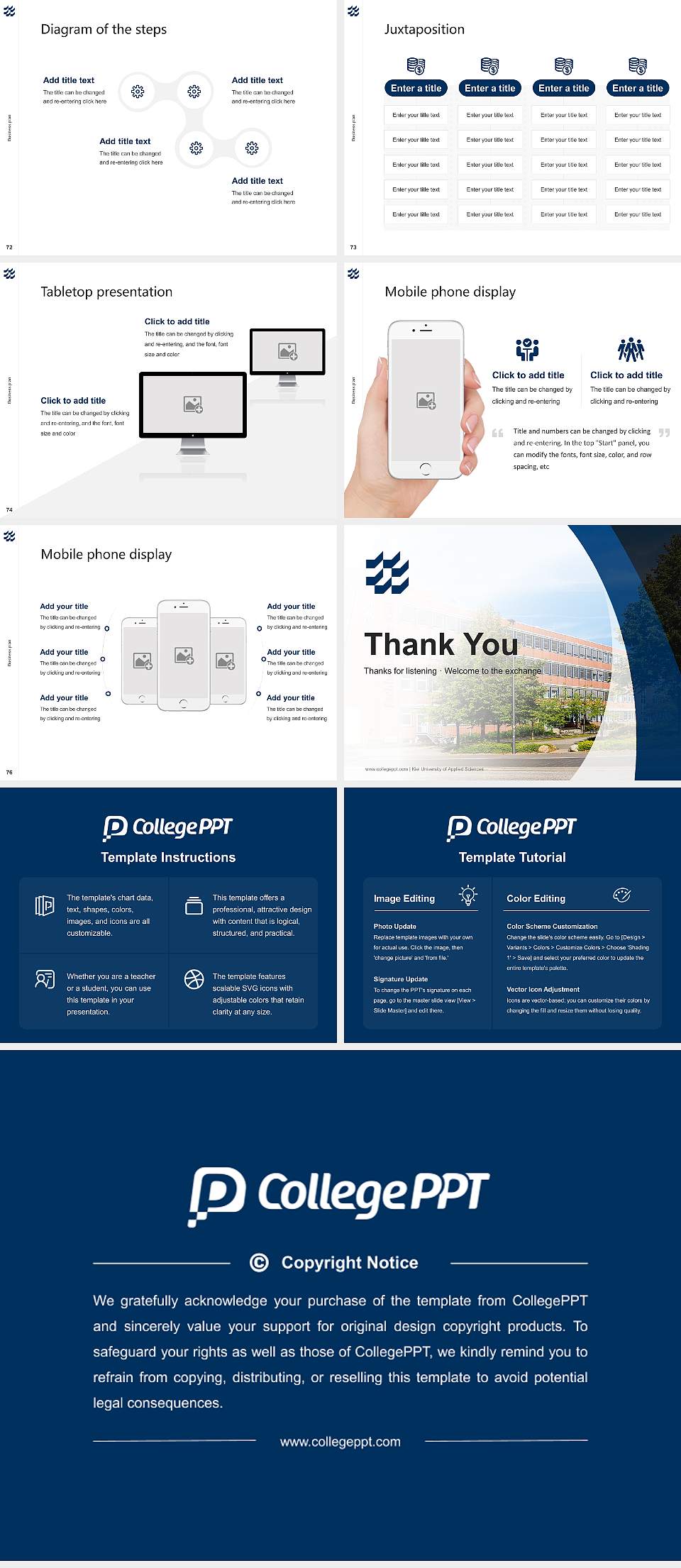 Kiel University of Applied Sciences Competition/Entrepreneurship Contest PPT Template4:3 ratio PPT effect preview image9
