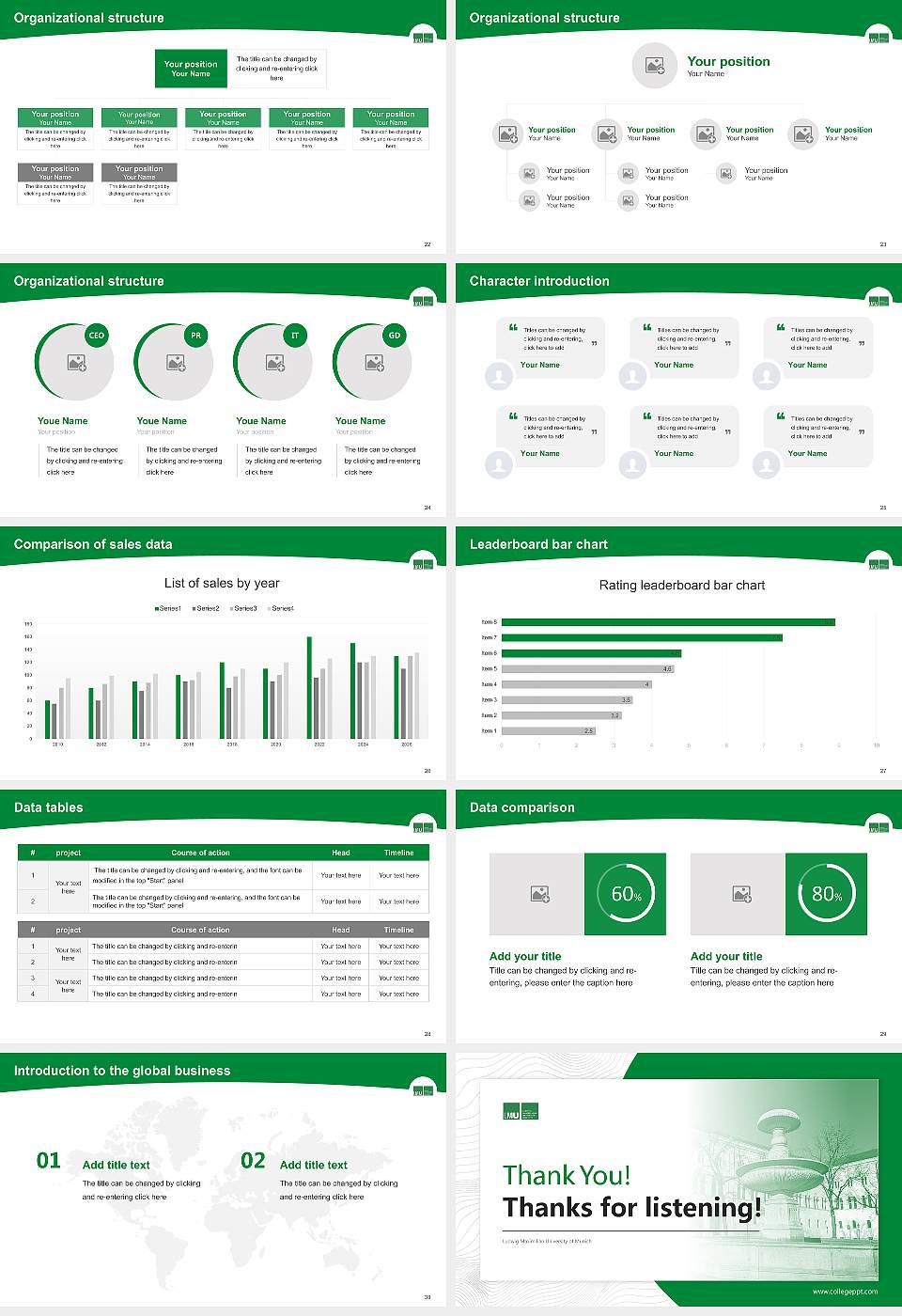 Ludwig Maximilian University of Munich Academic Presentation/Research Findings Report PPT Template16:9 ratio PPT effect preview image4
