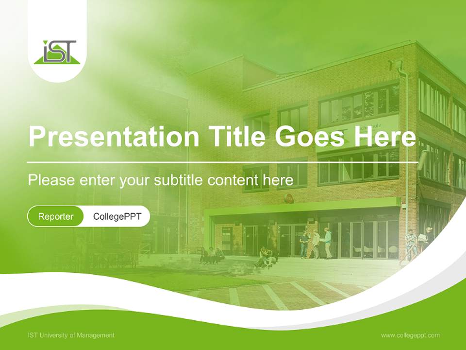 IST University of Management Lecture Sharing and Networking Event PPT Template4:3 ratio PPT effect preview image4