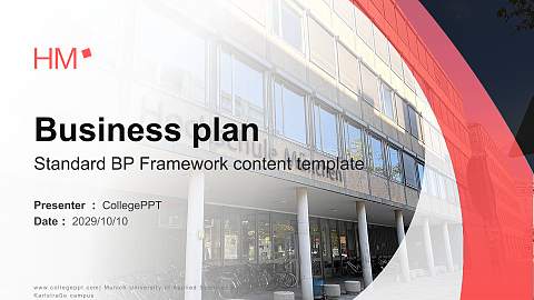 Munich University of Applied Sciences – Karlstraße campus Competition/Entrepreneurship Contest PPT Template