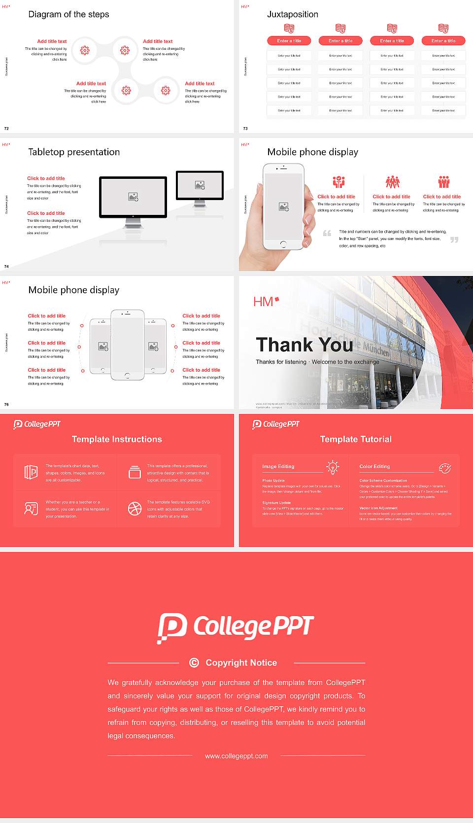 Munich University of Applied Sciences – Karlstraße campus Competition/Entrepreneurship Contest PPT Template16:9 ratio PPT effect preview image9