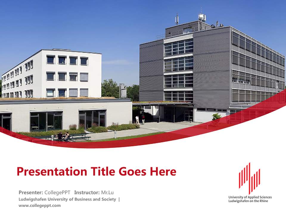 Ludwigshafen University of Business and Society Course/Courseware Creation PPT Template4:3 ratio PPT effect preview image5