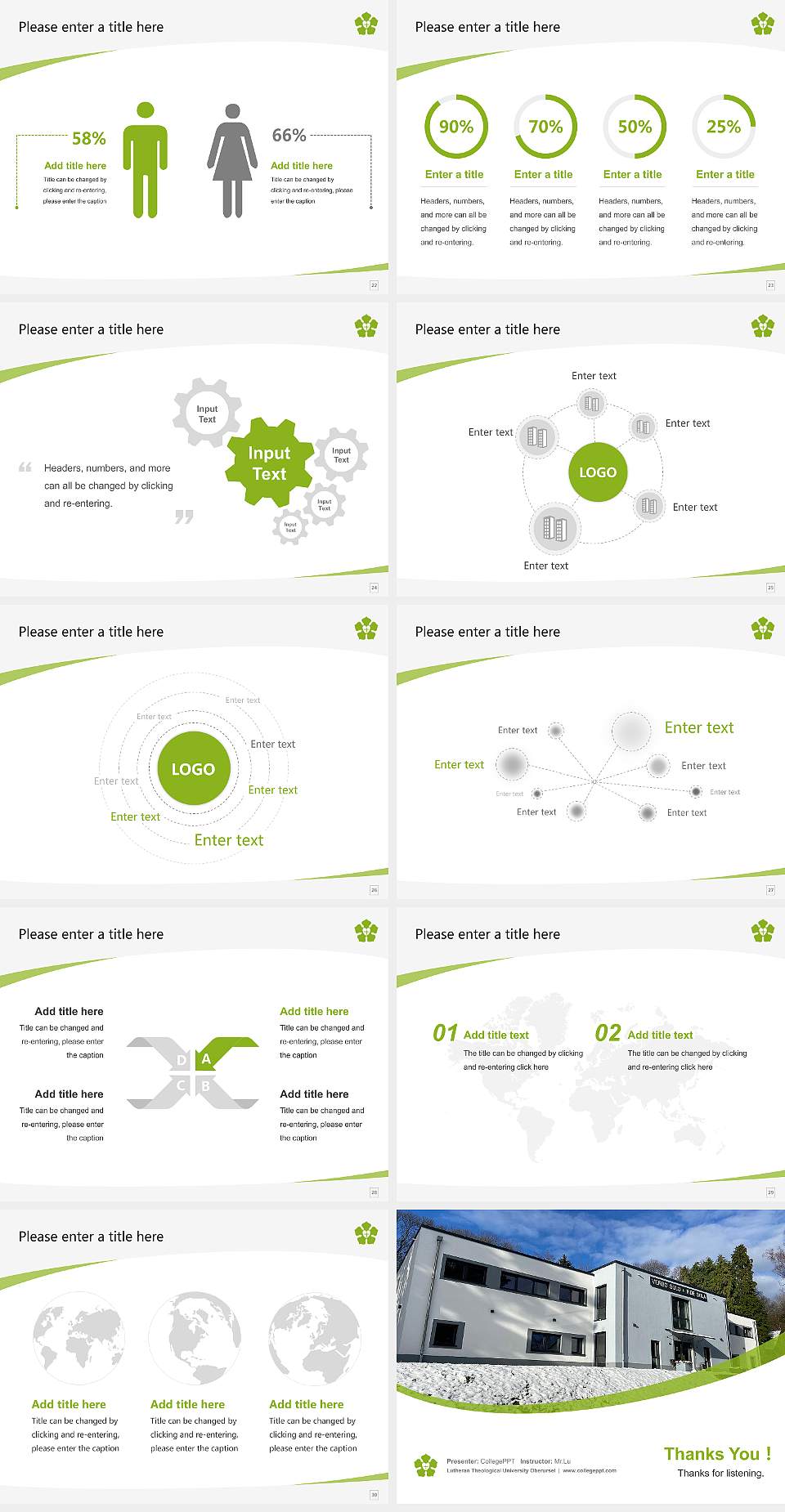 Lutheran Theological University Oberursel Course/Courseware Creation PPT Template4:3 ratio PPT effect preview image4