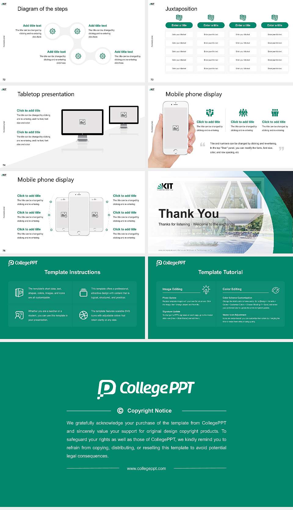 Karlsruhe Institute of Technology (KIT) Competition/Entrepreneurship Contest PPT Template16:9 ratio PPT effect preview image9