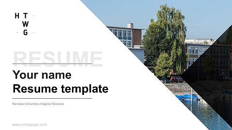 Konstanz University of Applied Sciences Resume PPT Template