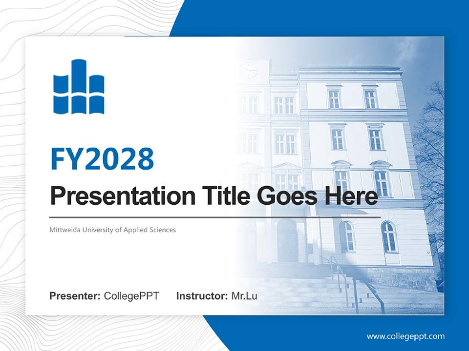 Mittweida University of Applied Sciences Academic Presentation/Research Findings Report PPT Template4:3 ratio PPT effect preview image5