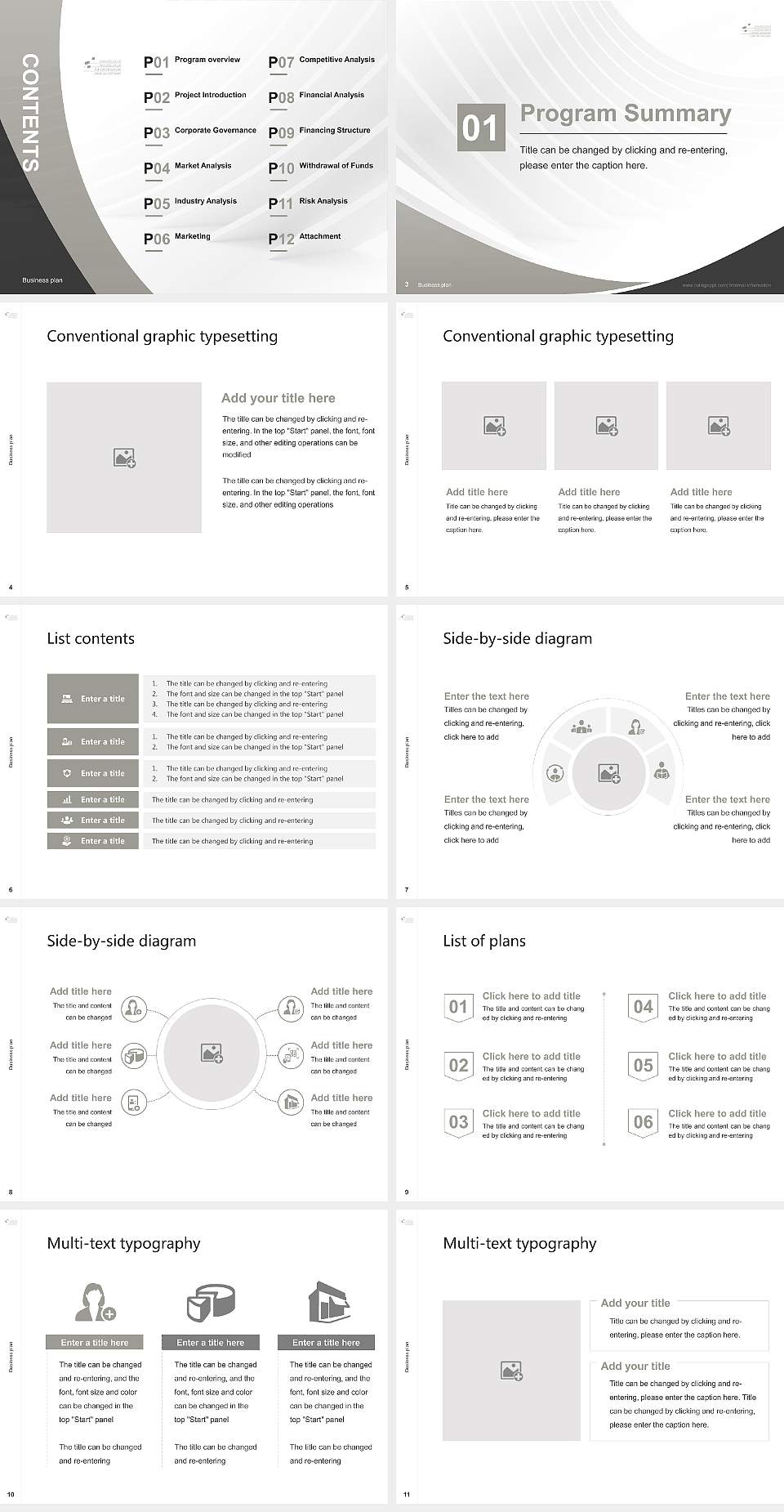 Protestant University of Church Music Halle Competition/Entrepreneurship Contest PPT Template4:3 ratio PPT effect preview image2