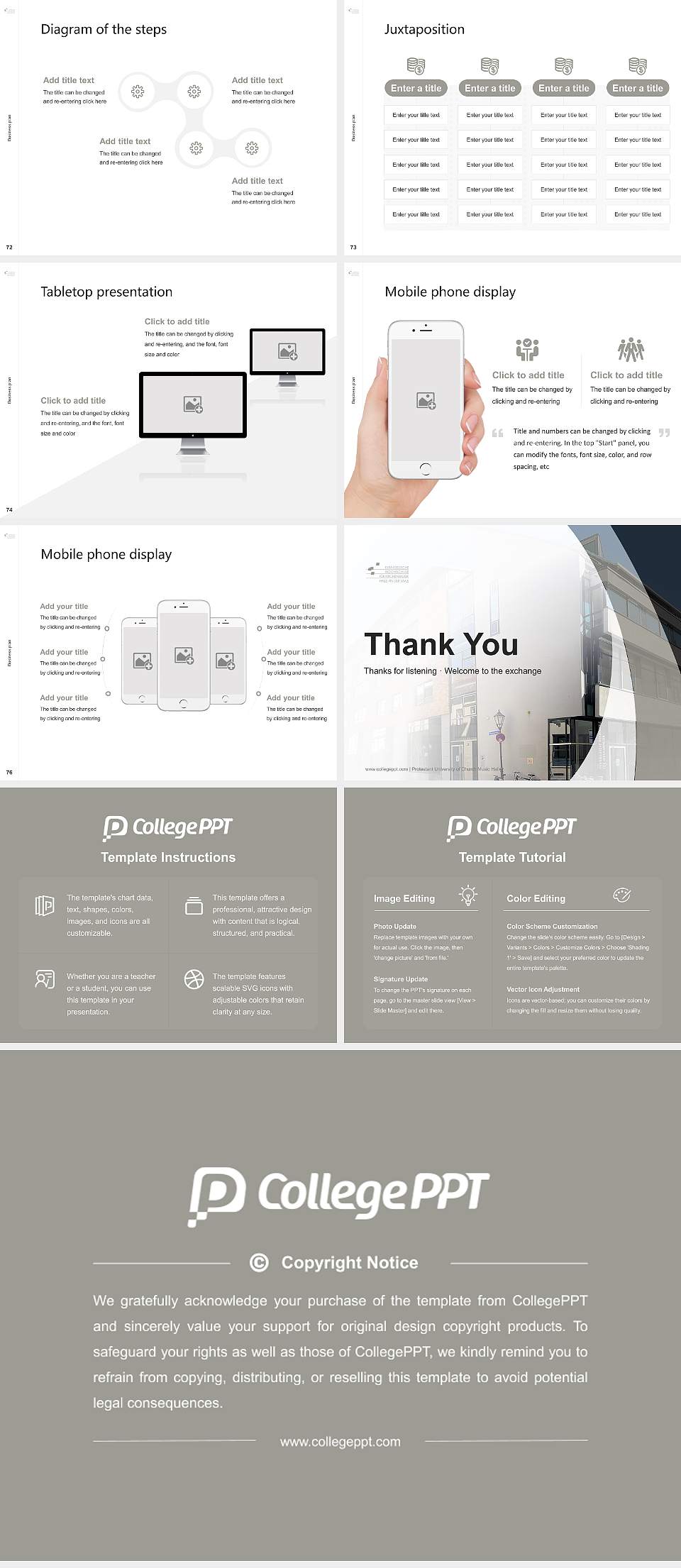 Protestant University of Church Music Halle Competition/Entrepreneurship Contest PPT Template4:3 ratio PPT effect preview image9