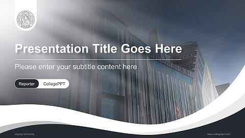 Leipzig University Lecture Sharing and Networking Event PPT Template