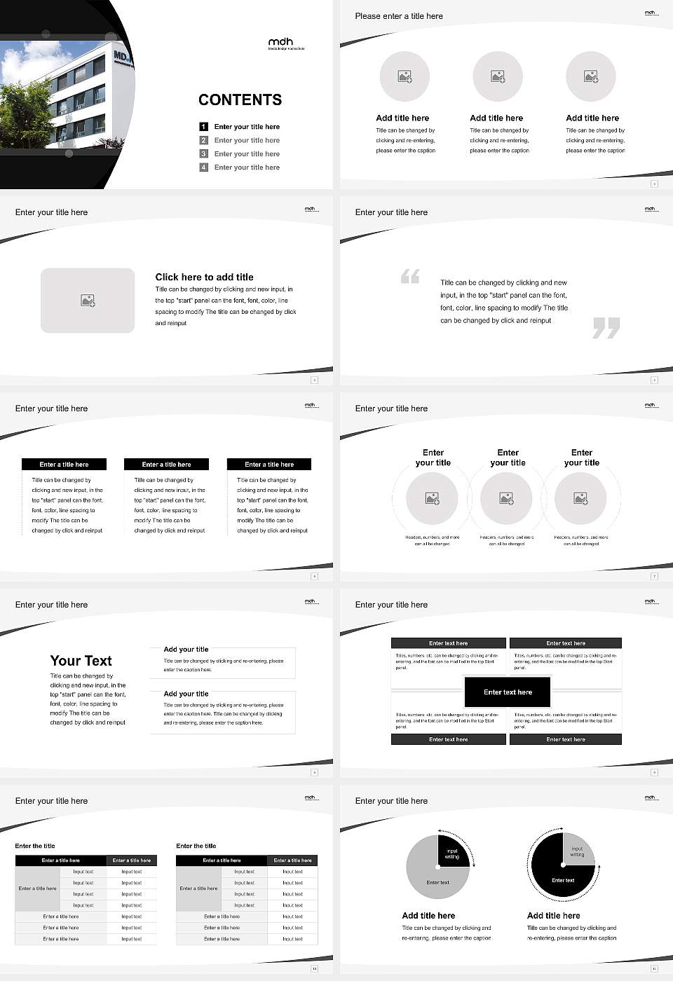 Mediadesign University of Applied Sciences Course/Courseware Creation PPT Template16:9 ratio PPT effect preview image2