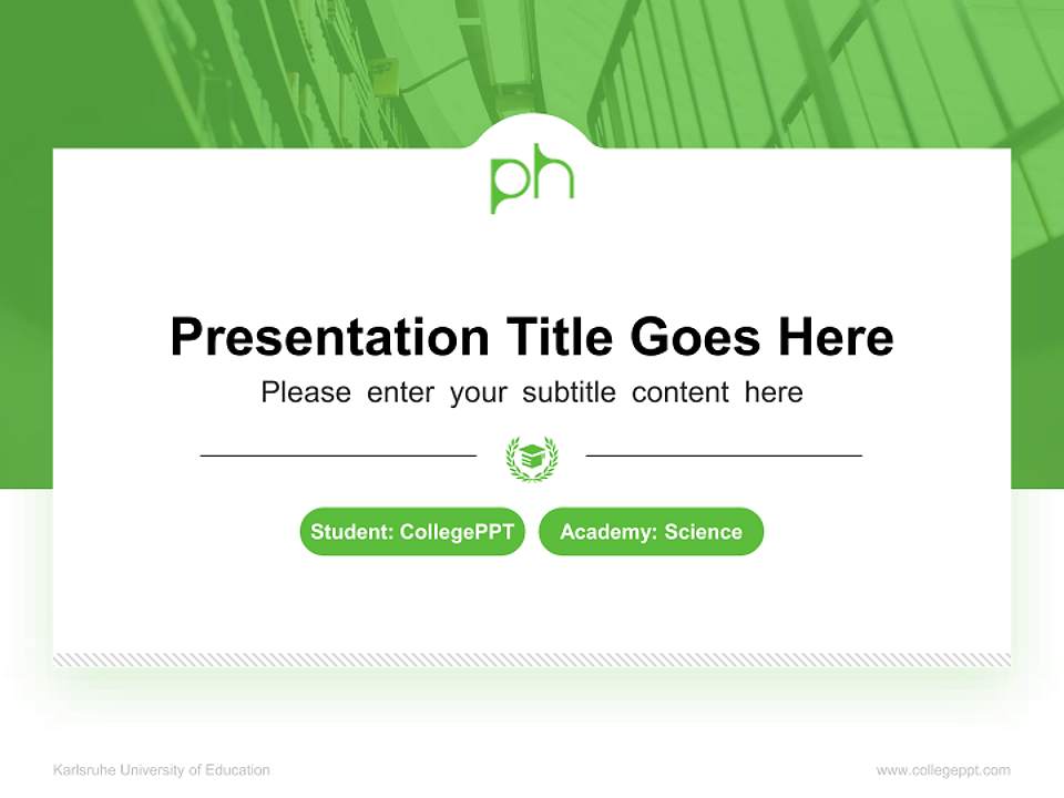 Karlsruhe University of Education National Scholarship Defense PPT Template4:3 ratio PPT effect preview image4
