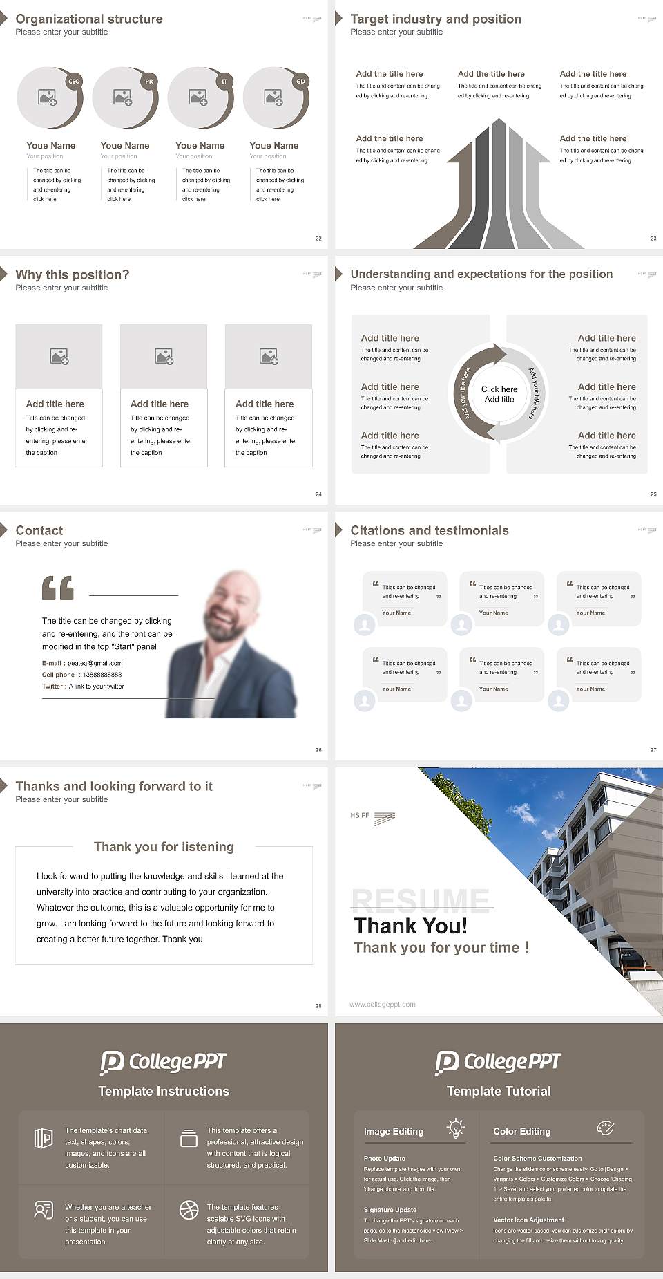 Pforzheim University – Design, Technology, Business and Law Resume PPT Template4:3 ratio PPT effect preview image4
