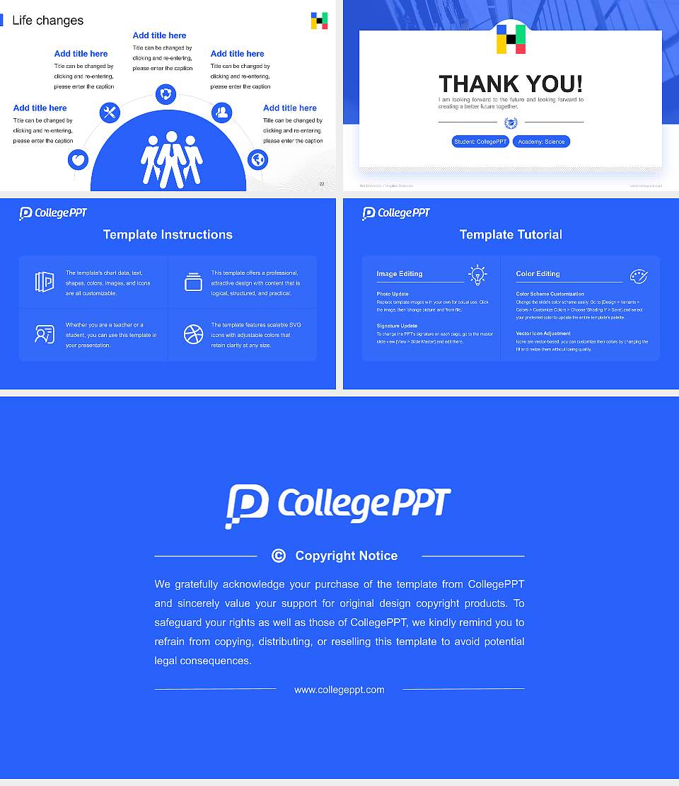 Hof University of Applied Sciences National Scholarship Defense PPT Template16:9 ratio PPT effect preview image4