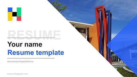 Hof University of Applied Sciences Resume PPT Template