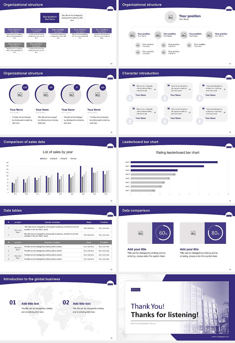IB University of Health and Social Sciences Academic Presentation/Research Findings Report PPT Template16:9 ratio PPT effect preview image4