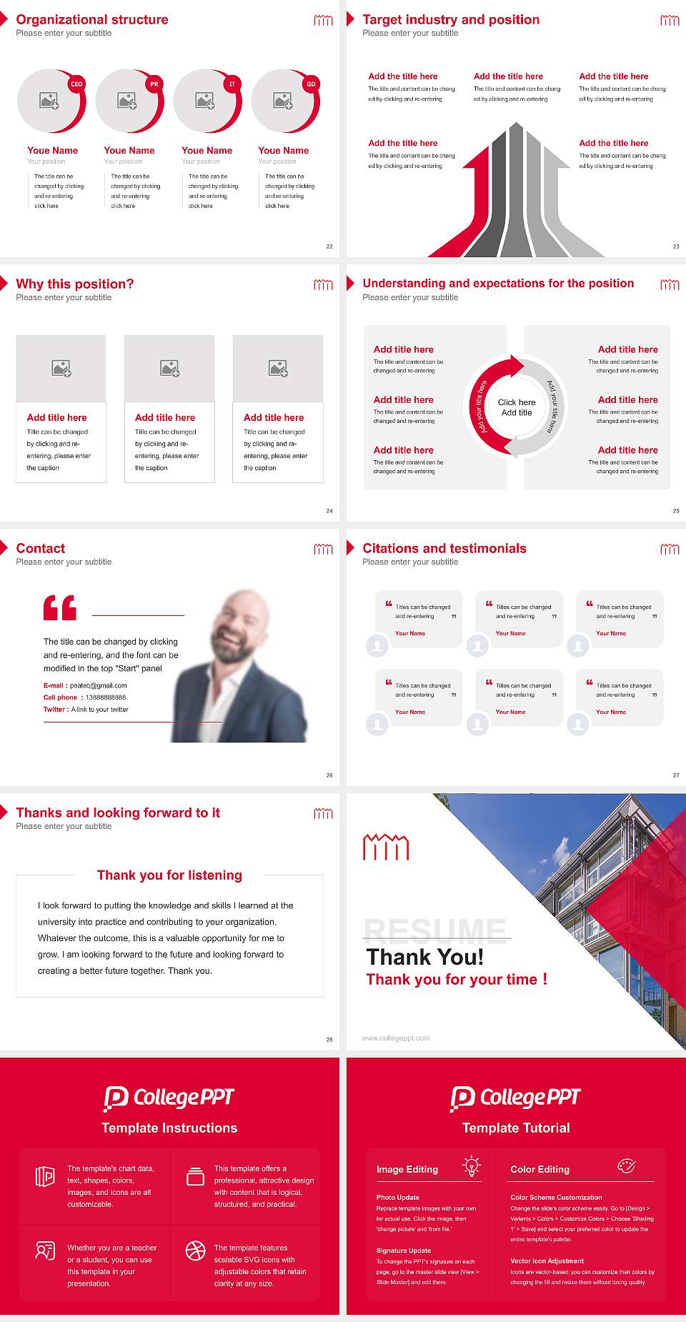 Neubrandenburg University of Applied Sciences Resume PPT Template4:3 ratio PPT effect preview image4