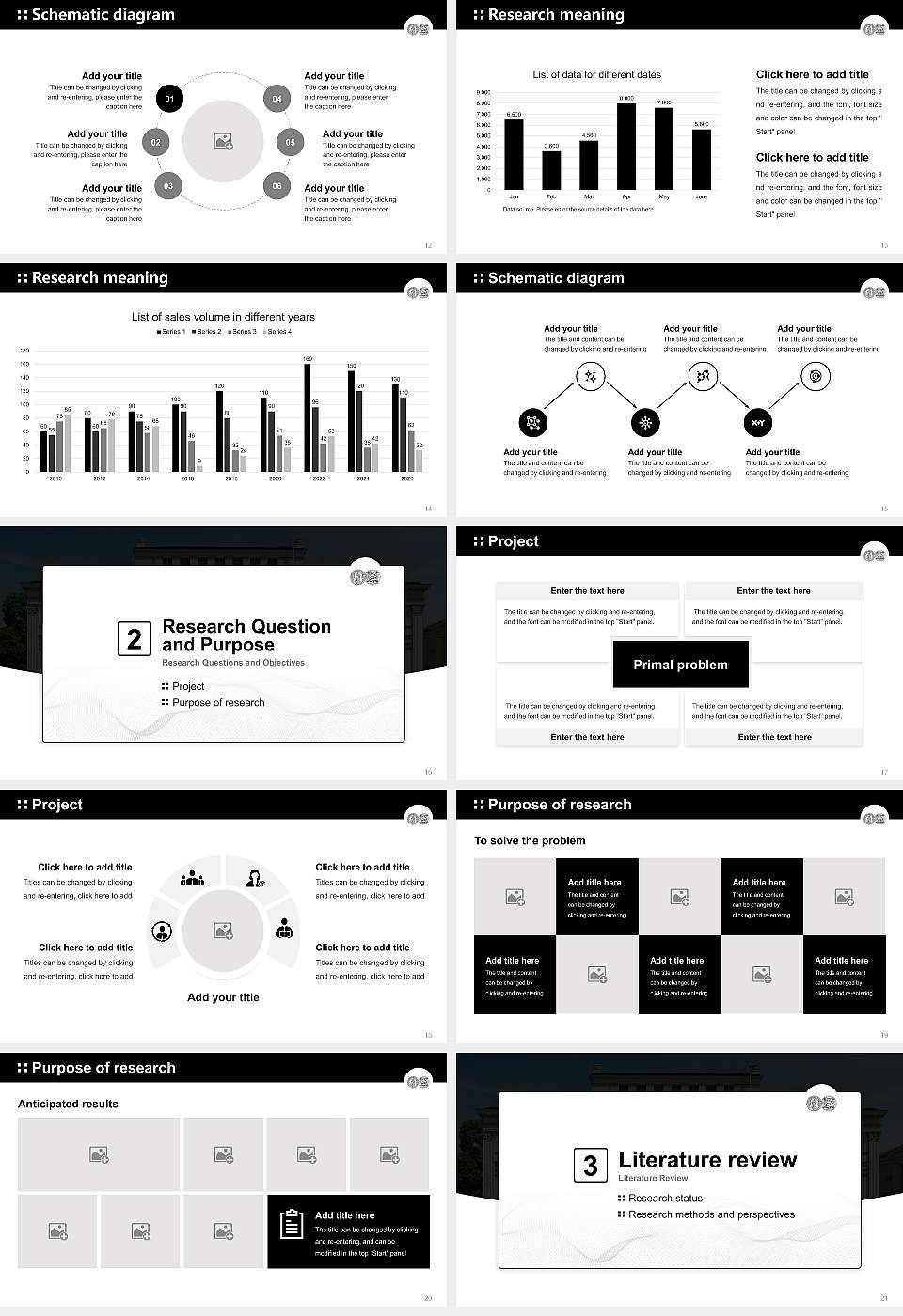 Martin Luther University Halle-Wittenberg Graduation Thesis Defense PPT Template16:9 ratio PPT effect preview image3