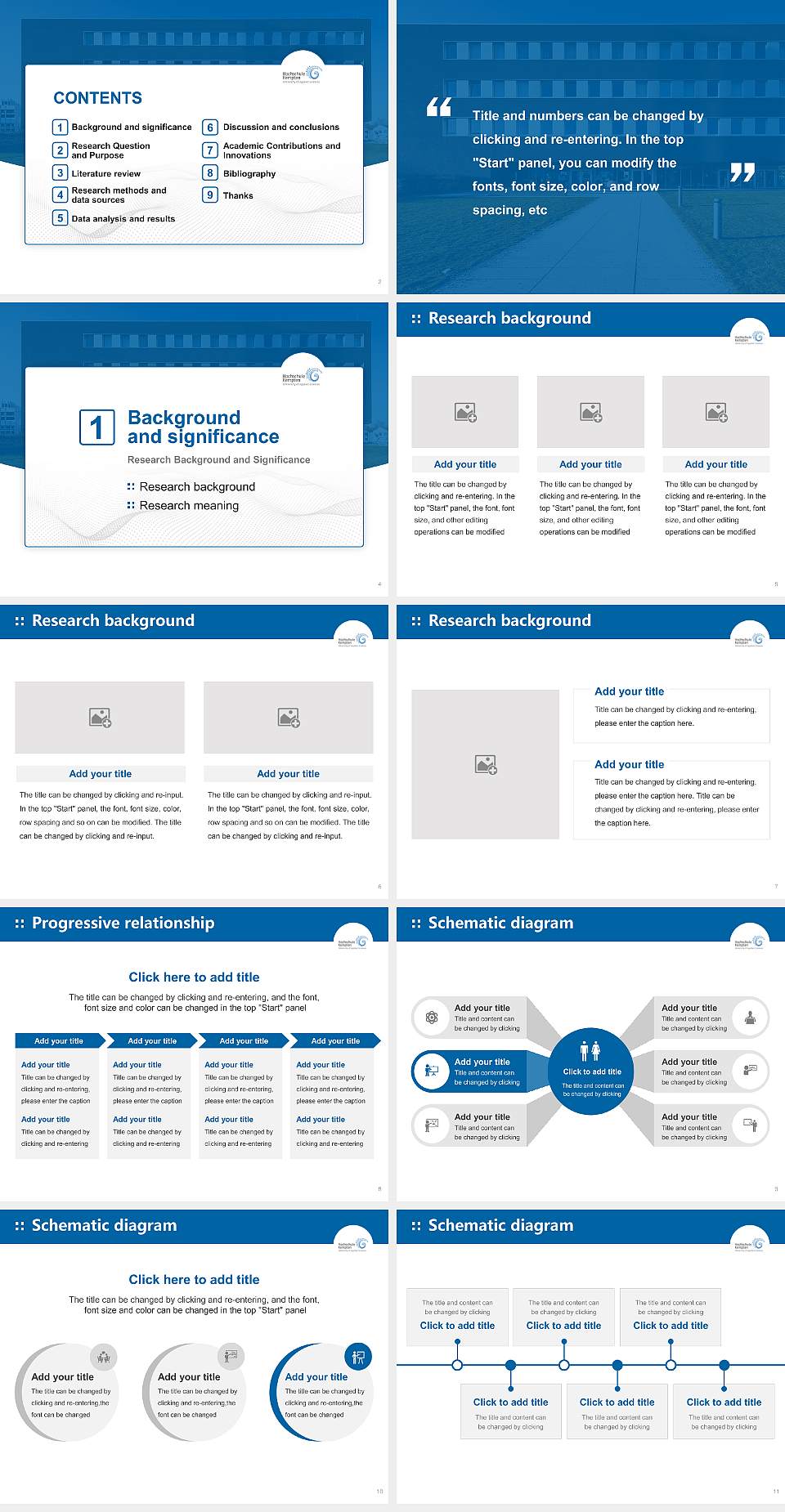 Kempten University of Applied Sciences Graduation Thesis Defense PPT Template4:3 ratio PPT effect preview image2