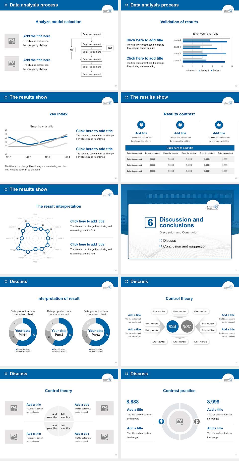 Kempten University of Applied Sciences Graduation Thesis Defense PPT Template4:3 ratio PPT effect preview image5
