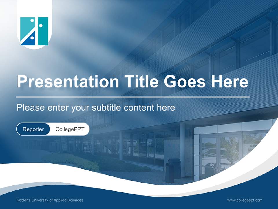 Koblenz University of Applied Sciences Lecture Sharing and Networking Event PPT Template4:3 ratio PPT effect preview image4